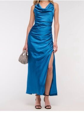 abercrombie asymmetrical ruched maxi dress & Fitch | Dresses | Abercrombie Fitch In Light Bluegreen featuring ruching details along Wedding Dresses Mature Bride Sexy Slim-fitting Backless Dress Color:BOD49